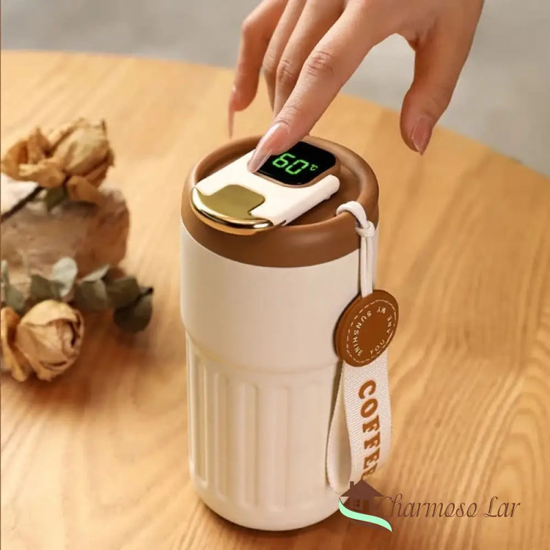 Copo Térmico 450ml Inteligente com Tampa Premium