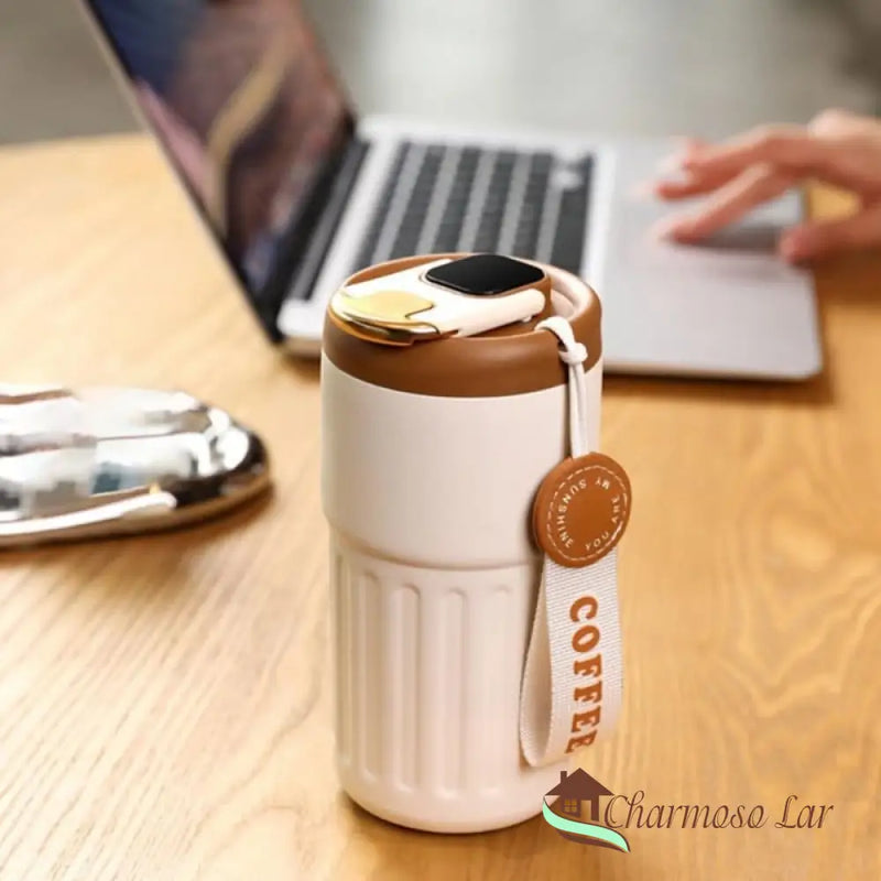 Copo Térmico 450ml Inteligente com Tampa Premium