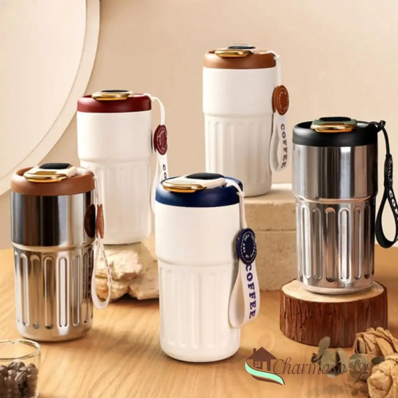 Copo Térmico 450ml Inteligente com Tampa Premium