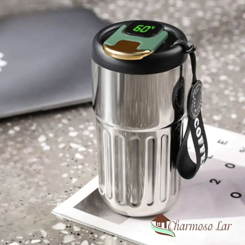 Copo Térmico 450ml Inteligente com Tampa Premium