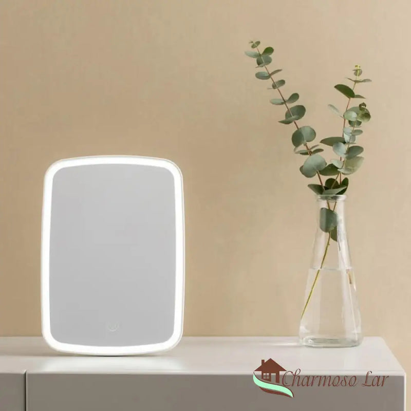 Espelho de Mesa com LED para Maquiagem