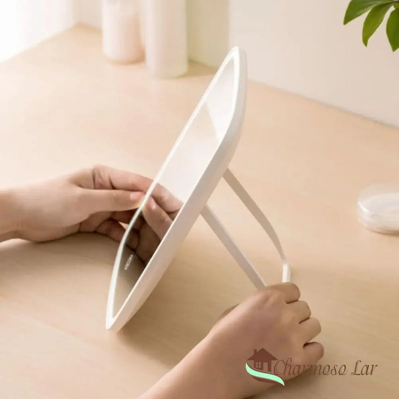 Espelho de Mesa com LED para Maquiagem