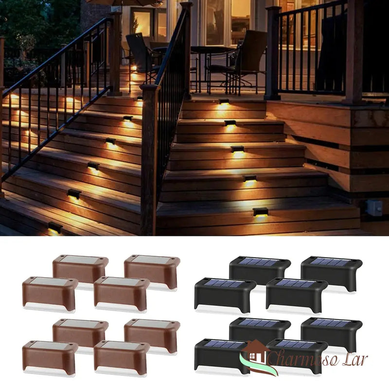 Luminária de Led Solar para Jardim À Prova d'água Compacta