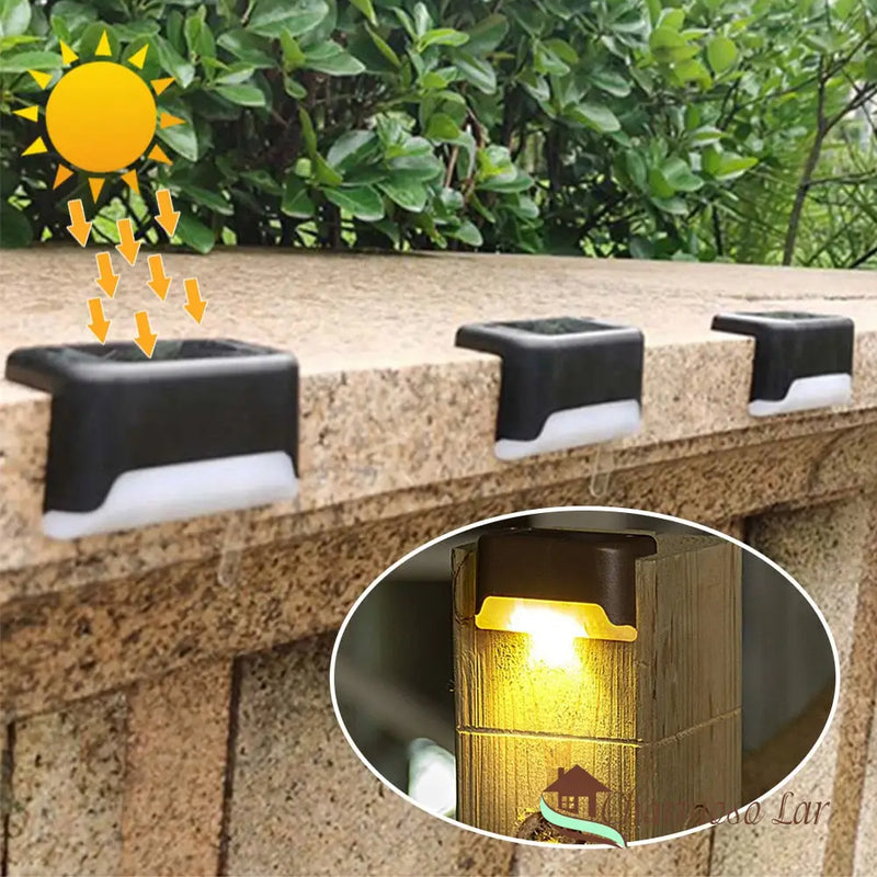 Luminária de Led Solar para Jardim À Prova d'água Compacta