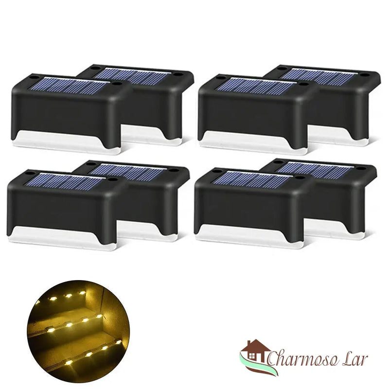 Luminária de Led Solar para Jardim À Prova d'água Compacta