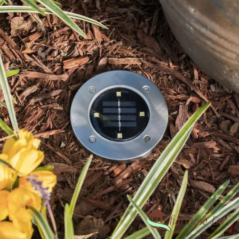Luminária de Led Solar para Jardim À Prova d'água Embutida