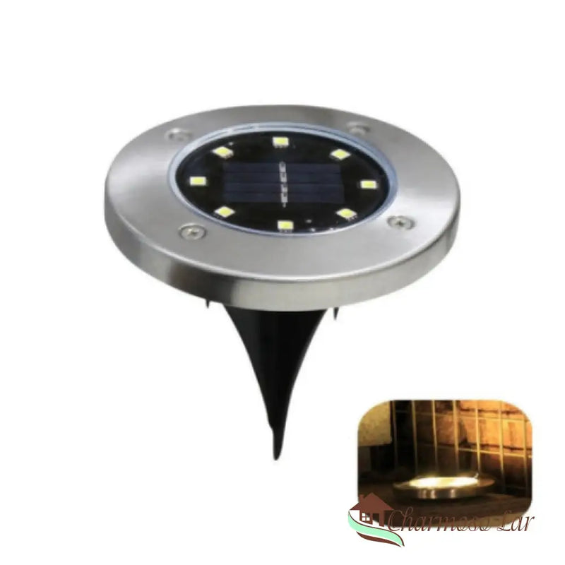 Luminária de Led Solar para Jardim À Prova d'água Embutida
