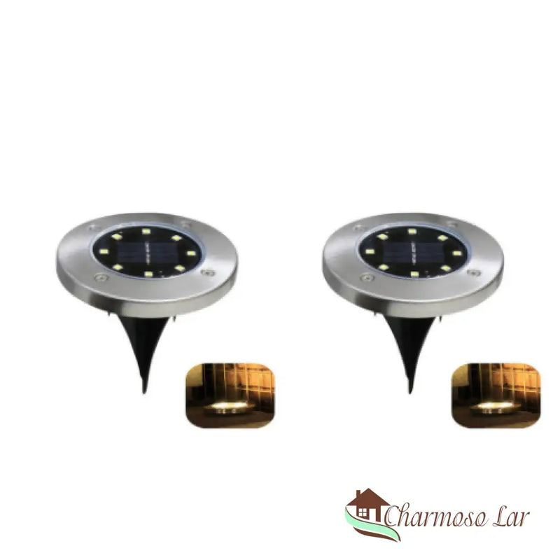 Luminária de Led Solar para Jardim À Prova d'água Embutida