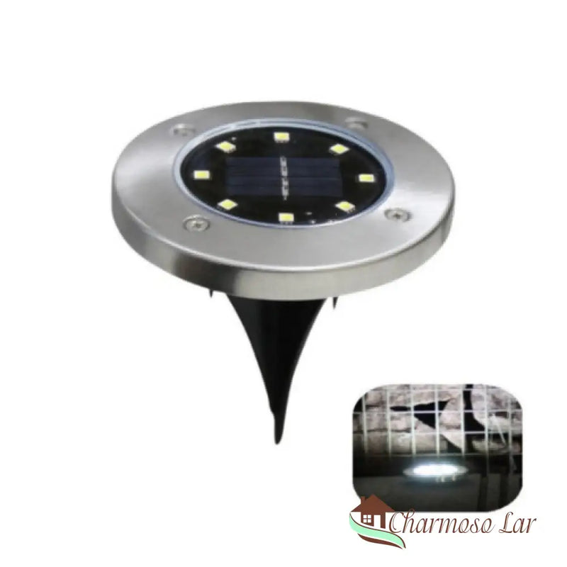 Luminária de Led Solar para Jardim À Prova d'água Embutida