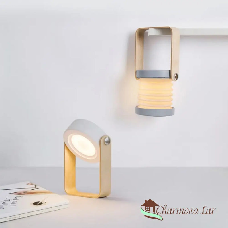 Luminária de Mesa LED com Alça Luminária de Leitura