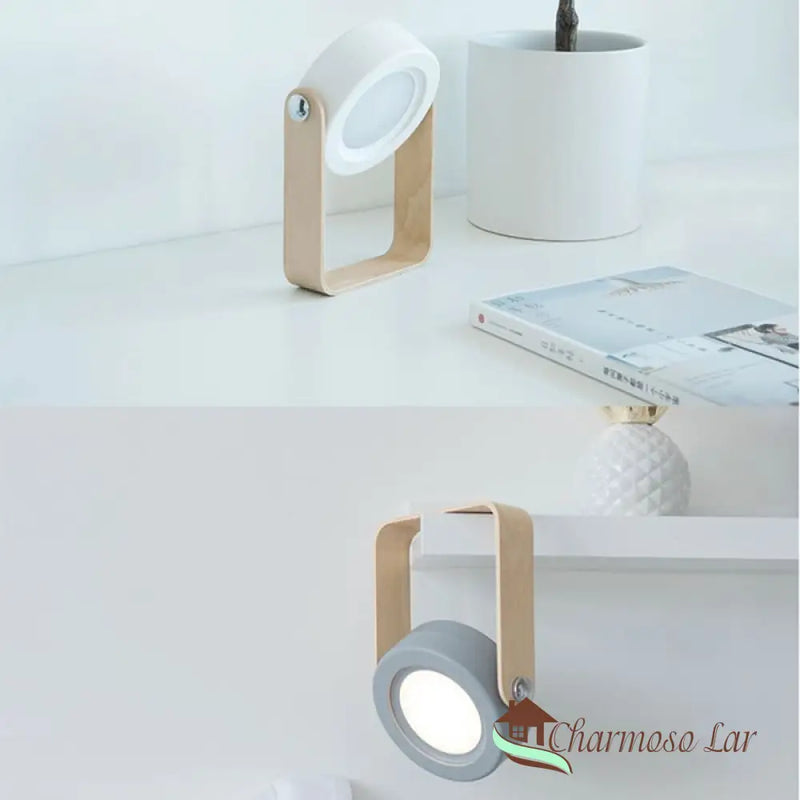 Luminária de Mesa LED com Alça Luminária de Leitura