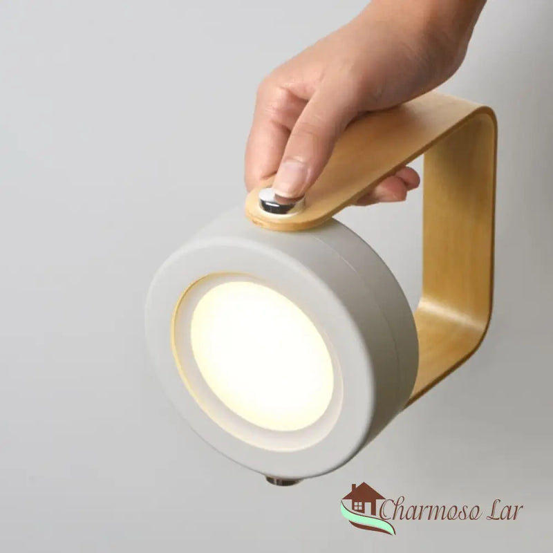 Luminária de Mesa LED com Alça Luminária de Leitura