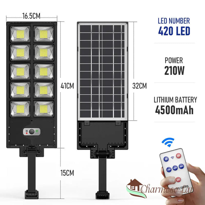Luminária Solar LED com Sensor