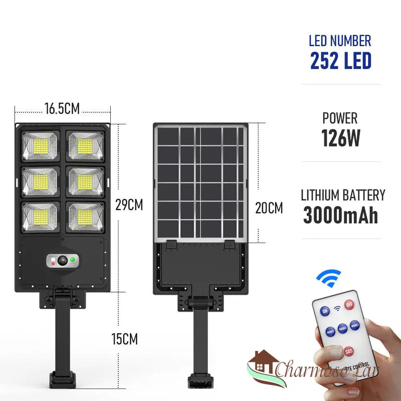 Luminária Solar LED com Sensor