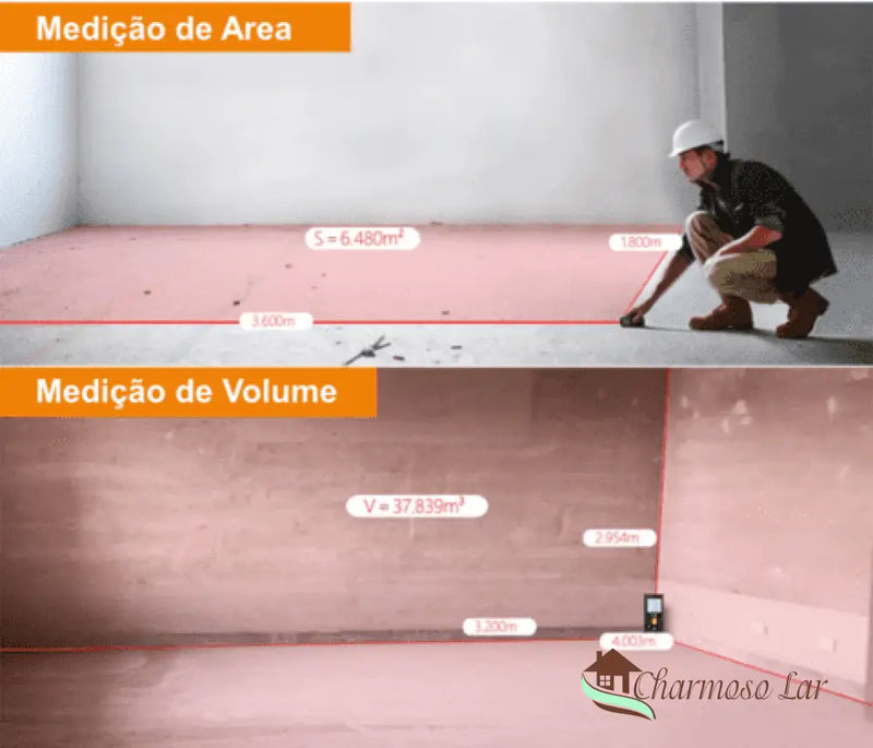Trena a Laser Com Display Profissional